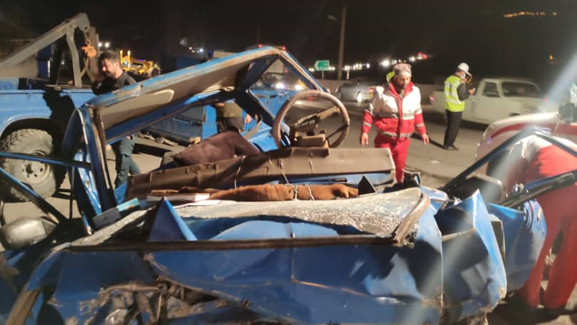 امدادرسانی به مصدومان تصادف در جاده هراز